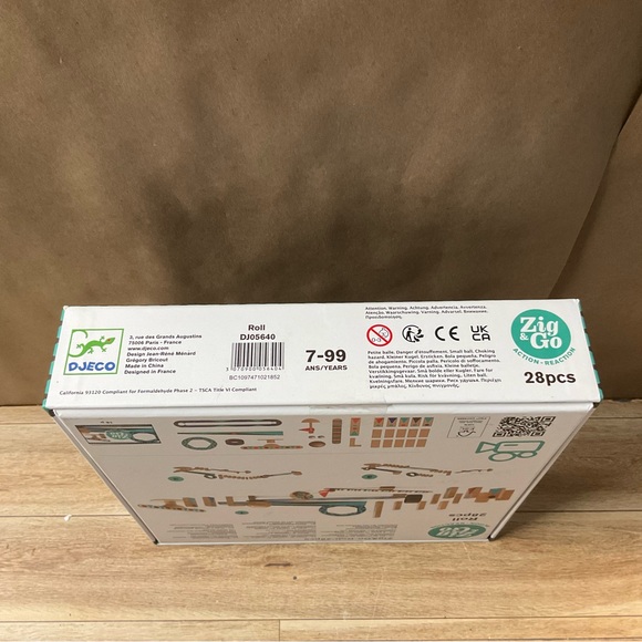 New! Djeco Zig & Go Roll Action Chain Reaction Wood Construction Set - Picture 10 of 10